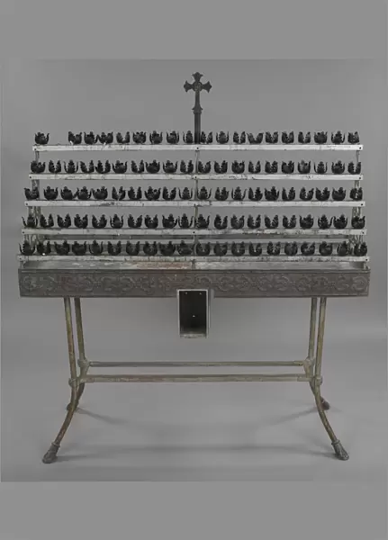 Votive candle stand with base from Saint Augustine Catholic Church, 20th century
