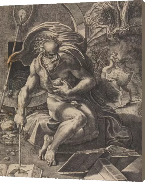 Diogenes, ca. 1527. Creator: Giovanni Jacopo Caraglio