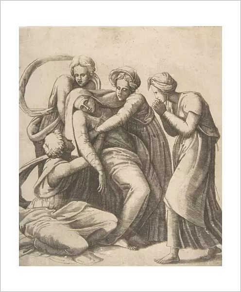 The Virgin fainting and being supported in the arms of the holy women, 1531-76