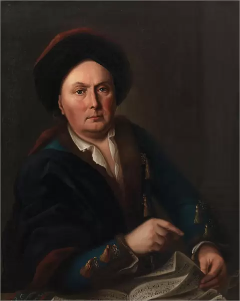 Portrait of the singer Ludwig (Lodewijk) van Beethoven (1712-1773)... 1773