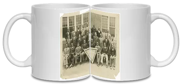 A group portrait of young men from the High School YMCA Group in Tulsa, Oklahoma, ca