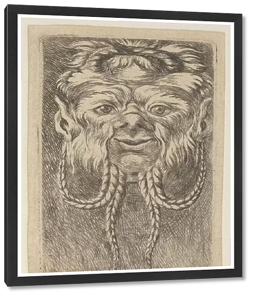Satyr Mask with Overlapping Horns and Four Braided Strands of Beard, from Divers Ma