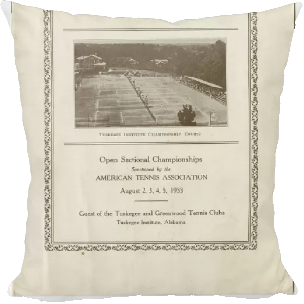Souvenir programme for the Southern Tennis Association Annual Tournament, 1933