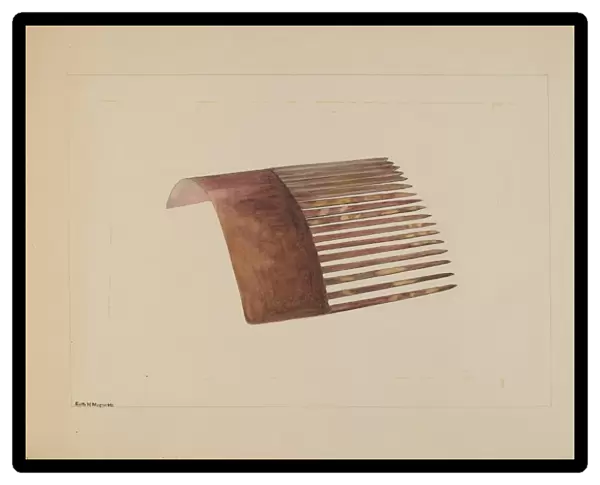 Comb, c. 1936. Creator: Edith Magnette