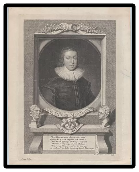 John Milton, Age 21, 1747. Creator: George Vertue