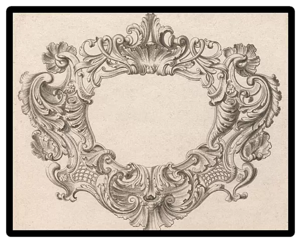 Design for a Cartouche, Plate 3 from Neüinventierte sehr dienstiche Schil