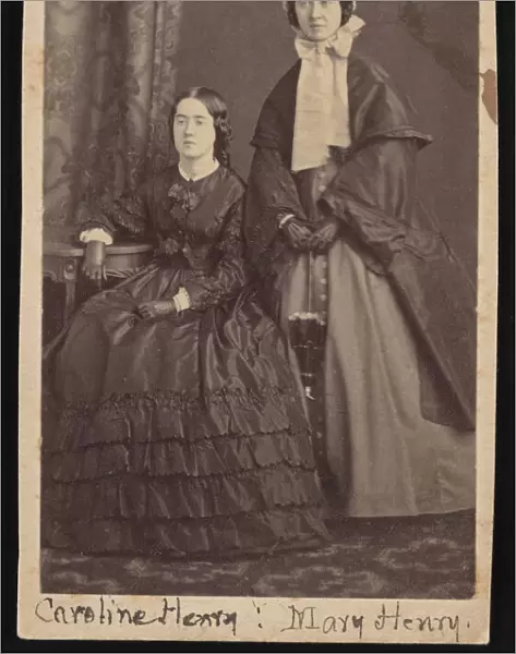 Portrait of Caroline Henry (1839-1920) and Mary Anna Henry (1834-1903), Circa 1860s