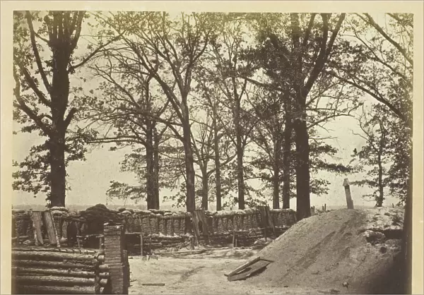 View of the Interior of Fort Steadman, May 1865. Creator: Alexander Gardner