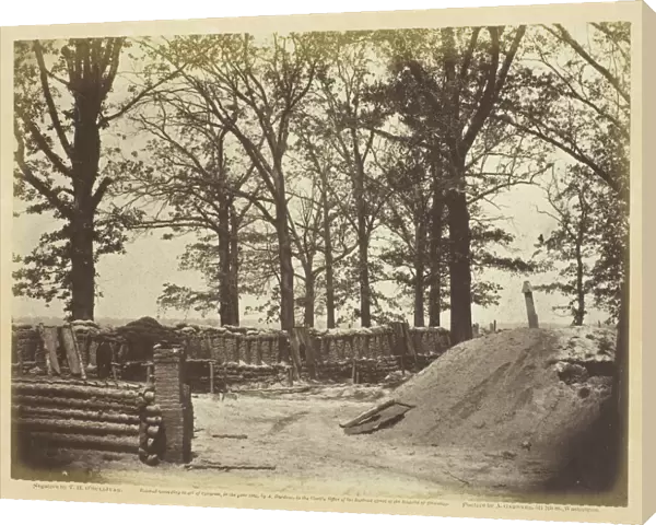 View of the Interior of Fort Steadman, May 1865. Creator: Alexander Gardner