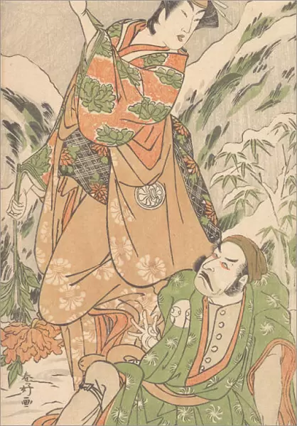 Kabuki Actors Arashi Ryuzo II and Segawa Kikunojo III, ca. 1790