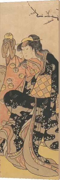 The Fourth Iwai Hanshiro as a Woman Holding a Crystal Ball and Dancing on the Bank of