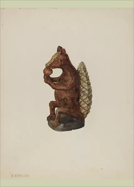 Pa. German Squirrel Figure, 1935  /  1942. Creator: Arsen Maralian