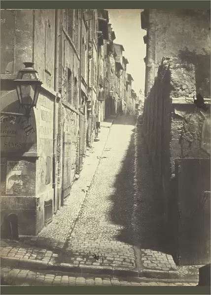 Rue des Grands Carmes, Vue prise de la Rue Ste. Marthe, 1862. Creator: Albert Terris