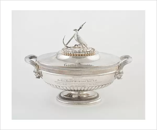 Soup Tureen with Cover from the Hood Service, England, 1806  /  07. Creator: Paul Storr