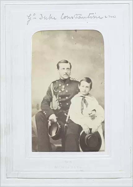 Grand Duke Constantine and Son, 1860-69. Creator: Verry Fils