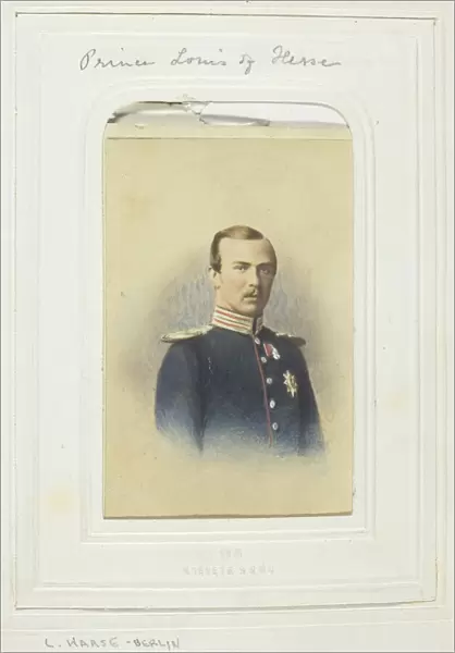 Prince Louis of Hesse, 1860-69. Creator: L. Hse & Company