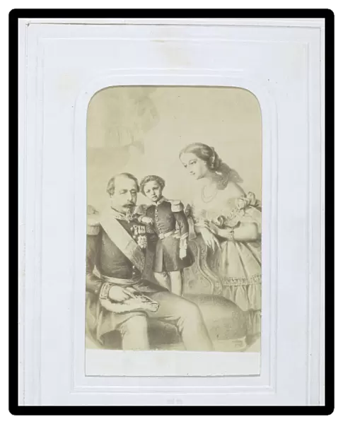 Untitled [Napoleon III and family], 1860-69. Creator: Unknown