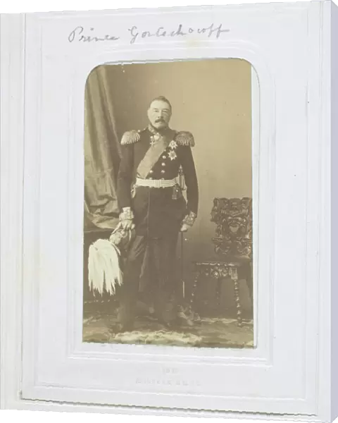 Prince Gortschakoff, 1860-69. Creator: Andre-Adolphe-Eugene Disderi