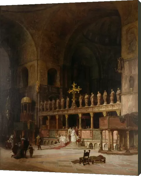 Interior of St. Mark s, Venice, 1869. Creator: David Dalhoff Neal