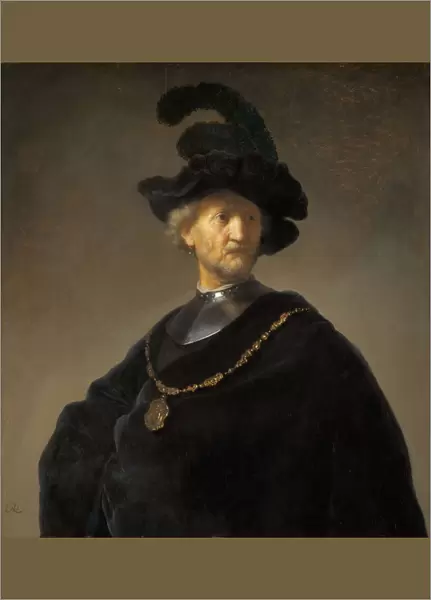 Old Man with a Gold Chain, 1631. Creator: Rembrandt Harmensz van Rijn