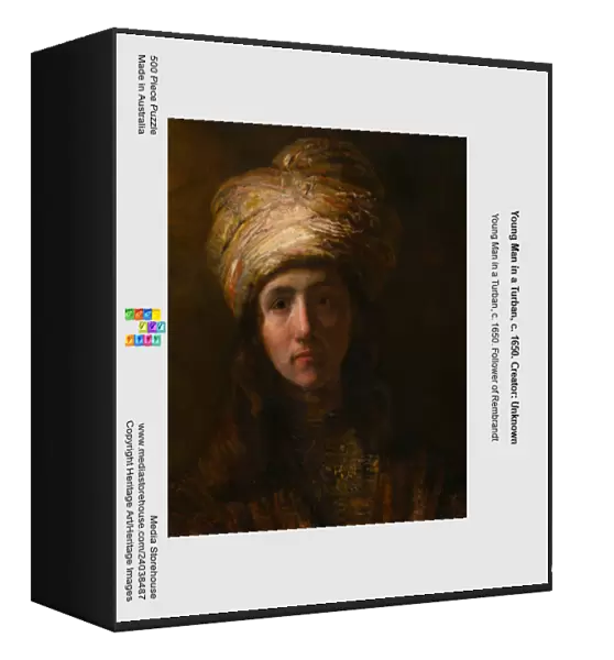 Young Man in a Turban, c. 1650. Creator: Unknown