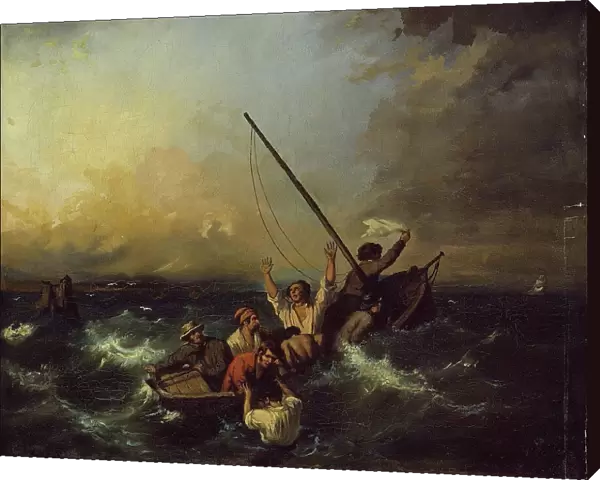 Shipwreck, 19th century. Creator: Eugene Isabey