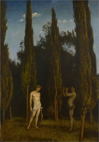 Apollo and Marsyas, 1888. Creator: Hans Thoma