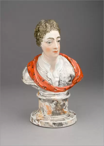 Bust of a Man, Staffordshire, 1810  /  20. Creator: Staffordshire Potteries