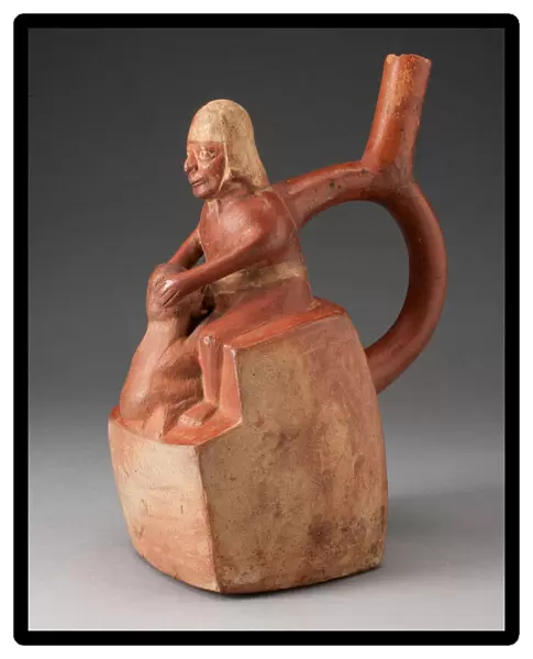 Handle Spout Vessel Depicting Oral Sex, 100 B. C.  /  A. D. 500. Creator: Unknown