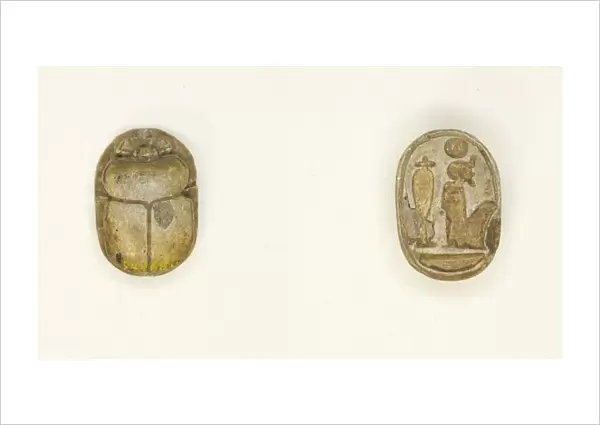Scarab: Seated Ptah, Egypt, New Kingdom, Ramesside Period