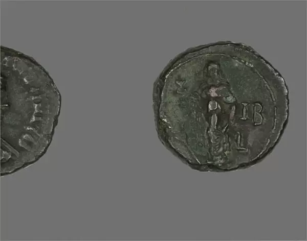 Tetradrachm (Coin) Portraying Empress Salonina, about 265. Creator: Unknown