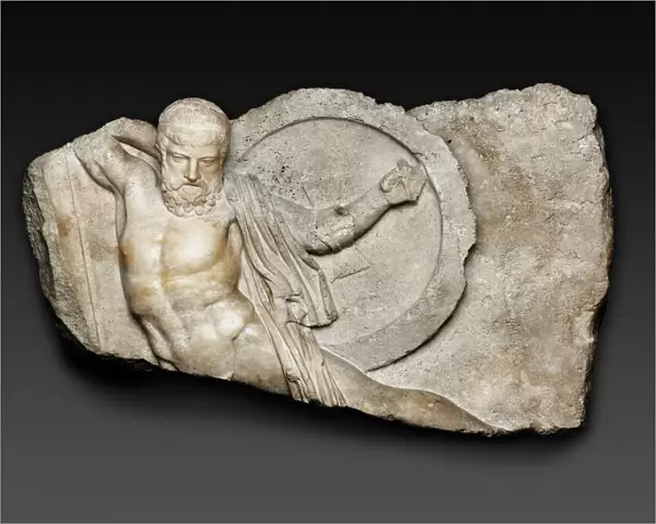 Relief of a Falling Warrior, 2nd century. Creator: Unknown