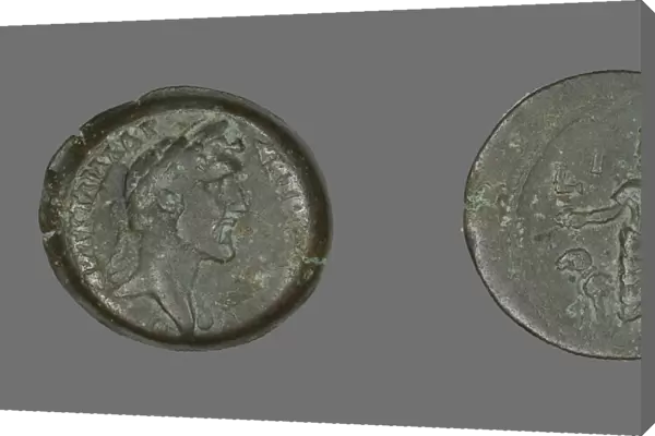 Coin Portraying Emperor Antoninus Pius, 149-150. Creator: Unknown