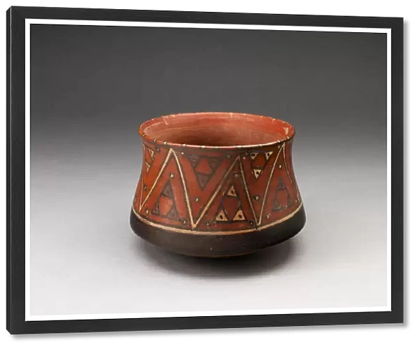 MIiniature Bowl with Geometric Textile-like Pattern, A. D. 1450  /  1532. Creator: Unknown