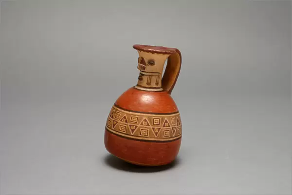 Aryballos with Modeled and Painted Face on Neck of Vessel, A. D. 1200  /  1450