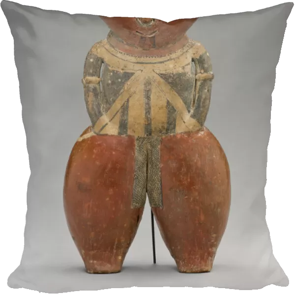 Polychrome Standing Figure with Exaggerated Head and Hips, A. D. 1  /  300. Creator: Unknown