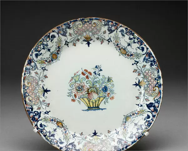 Plate, Rouen, c. 1770. Creator: Rouen Potteries