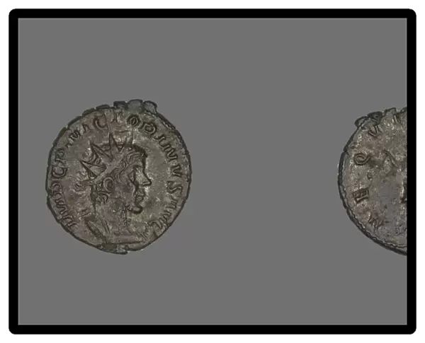 Coin Portraying Emperor Victorinus, 268-270. Creator: Unknown