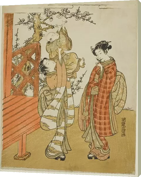 Retrieving the Shuttlecock, c. 1773. Creator: Isoda Koryusai