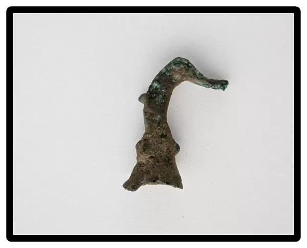 Bird Head Fragment, Geometric Period (800-600 BCE). Creator: Unknown