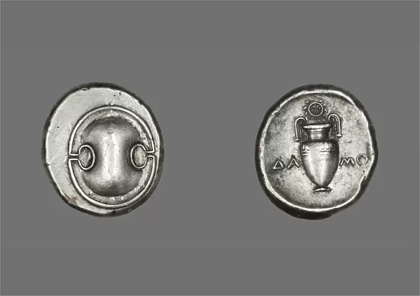 Stater (Coin) Depicting a Shield, 379-338 BCE. Creator: Unknown