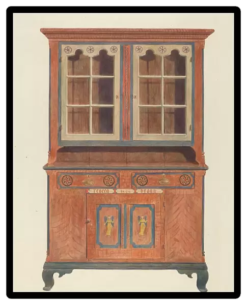 Painted Cabinet, c. 1939. Creator: Carl Strehlau