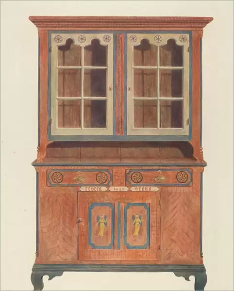 Painted Cabinet, c. 1939. Creator: Carl Strehlau