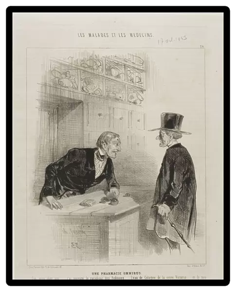 A Pharmacy for Every Need (plate 24), 1843. Creator: Charles Emile Jacque
