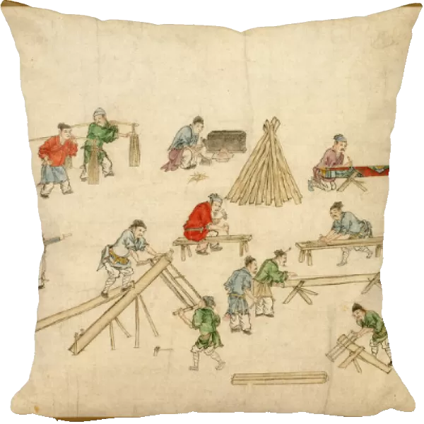 Street Scenes in Times of Peace, Yuan dynasty (1279-1368), 14th century. Creator: Zhu Yu