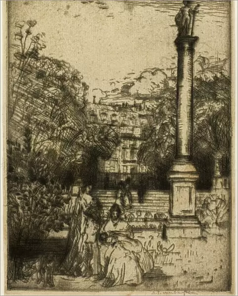 Luxembourg Column, Paris, 1900. Creator: Donald Shaw MacLaughlan