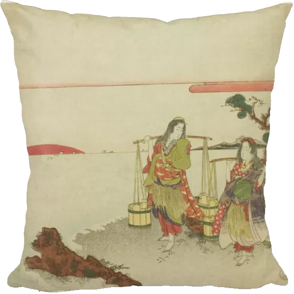 The brine maidens, Japan, c. 1820s. Creator: Kikukawa Eizan