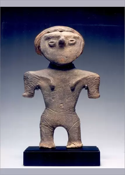 Female Figurine with Topknot, c. 1000-300 B. C. Creator: Unknown