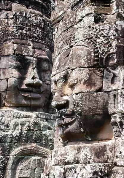 Serene Bayon Faces, Cambodia. Creator: Viet Chu
