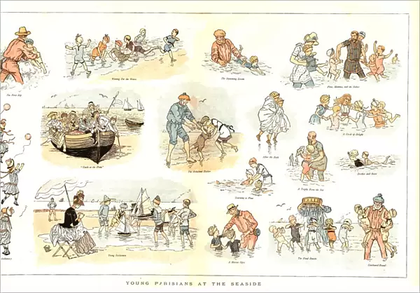 Young Parisians at the Seaside, 1888. Creator: Mars